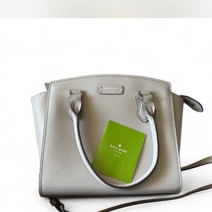 Kate Spade Gray Leather Handbag